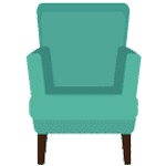 Wing chair | مبل دسته دار 
