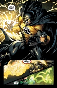 بتمن حلقه Sinestro Corps را در دست می کند