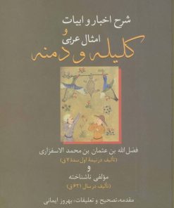 کتاب شرح اخبار و ابیات و امثال عربی کلیله و دمنه | انتشارات سخن