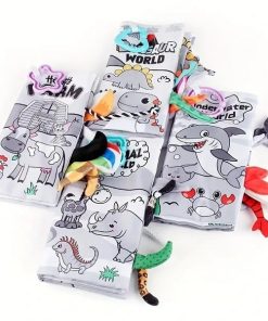 کتاب کتاب پارچه‌ای دنیای‌ حیوانات | انتشارات جابیرو