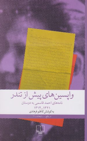 کتاب واپسین های پیش از تندر | انتشارات نشر چشمه