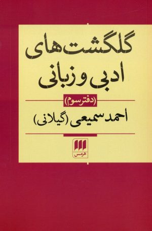 کتاب گلگشت های ادبی و زبانی (دفتر سوم) | انتشارات هرمس